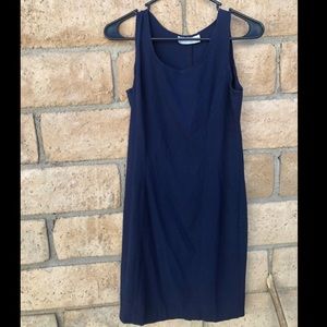 Vintage navy blue minimalist dress